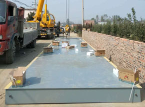 襄城縣養(yǎng)殖廠SCS-100T汽車衡施工案例