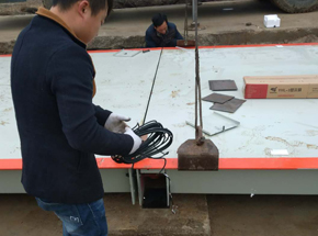 羅山縣五里鎮(zhèn)干混砂漿SCS-200T地磅