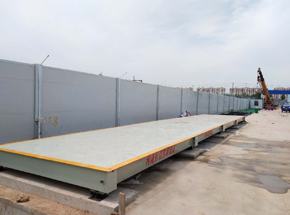 商丘寧陵碧掛園3x16m 120噸數(shù)字地磅