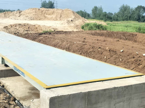 信陽固始趙崗鄉(xiāng)砂石廠18m-120噸地磅