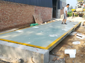 焦作孟州紹鑫家庭農(nóng)場(chǎng)3x10m 50噸地磅