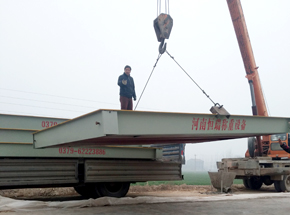 蘭考集源環(huán)保3x18m定額150噸地磅