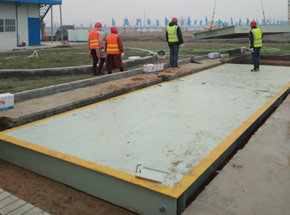 商丘柘城金沙國(guó)安府項(xiàng)目100噸地磅