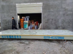 新蔡縣石莊村糧食購(gòu)銷點(diǎn)30噸地磅