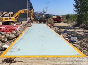 三門峽盧氏縣老張沙場100噸電子地磅