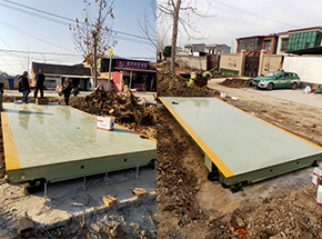 許昌鄢陵縣時(shí)樓村農(nóng)業(yè)合作社30噸2臺(tái)地磅