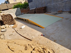 山東菏澤宮莊村收糧點30噸地磅